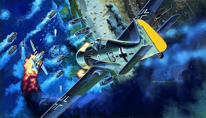 Сборная модель 1:48 истребитель Focked-Wulf Fw 190A-8 Dragon 5502