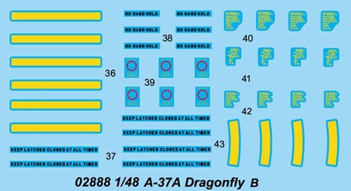 Збірна модель 1:48 літак A-37A Dragonfly Trumpeter 02888