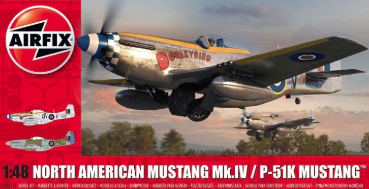 Збірна модель літака North American Mustang Mk.IV / P-51K Mustang Airfix 05137