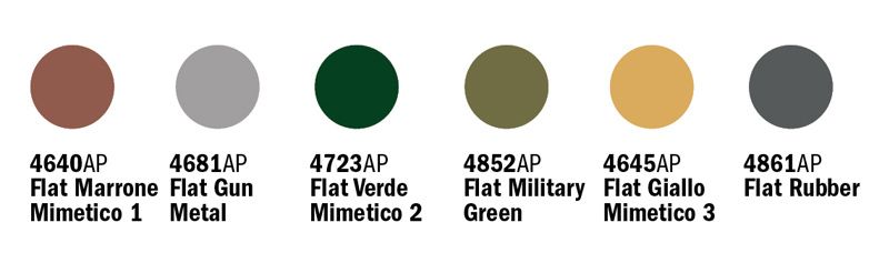 Набор акриловых красок Королевская армия Второй мировой войны 6 шт. Italeri 441AP