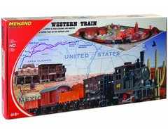 Модель 1/87 Западный поезд + Железная дорога с ландшафтом 2,85м MEHANO 109