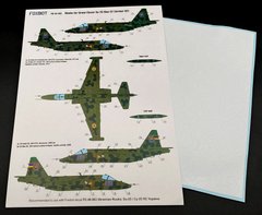 Маски для камуфляжа "клевер" 1/48 на самолет Су-25, голубой 22 (бывший 02), ВВС Украины Foxbot F, В наличии