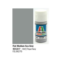 Акриловая краска средне серый морской Flat Medium Sea Grey 20ml Italeri 4313