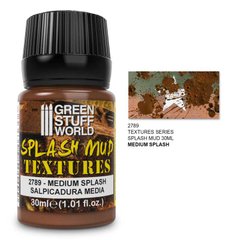 Matte acrylic texture for the effect of splashes of mud Splash Mud Textures - MEDIUM BROWN 30 ml GSW 2789