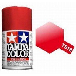 Аэрозольная краска TS18 Красный металлик (Metallic Red) Tamiya-85018