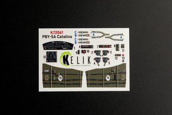 3D наклейки 1:72 PBY-5A Интерьер Catalina для комплекта Tamiya Kelik K72061