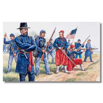 Фігури 1/72 союзна піхота та зуави Union Infantry and Zouaves Italeri 6012