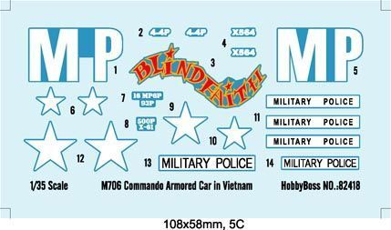 Збірна модель 1:35 бронеавтомобіль M706 Commando Hobby Boss 82418
