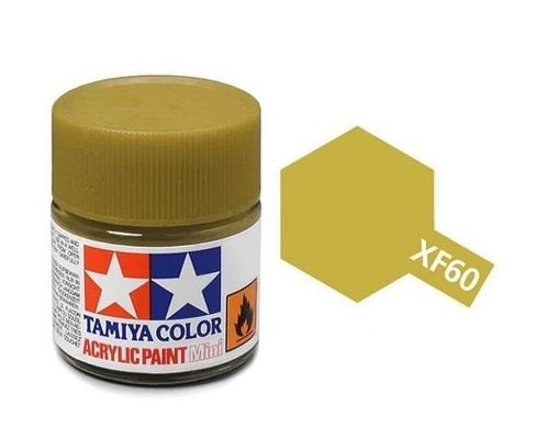 Акриловая краска XF60 Темно-желтая краска (Dark Yellow) 10мл Tamiya 81760
