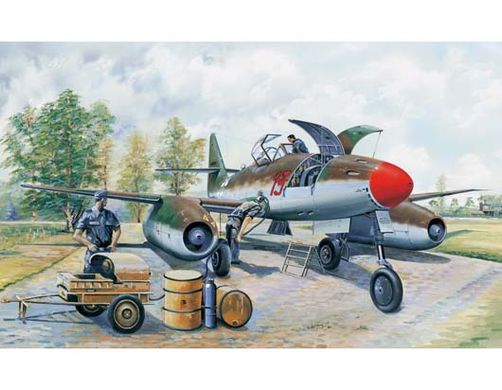 Збірна модель 1/32 винищувач-бомбардувальник Messerchmitt Me 262 A-1a clear edition Trumpeter 02261