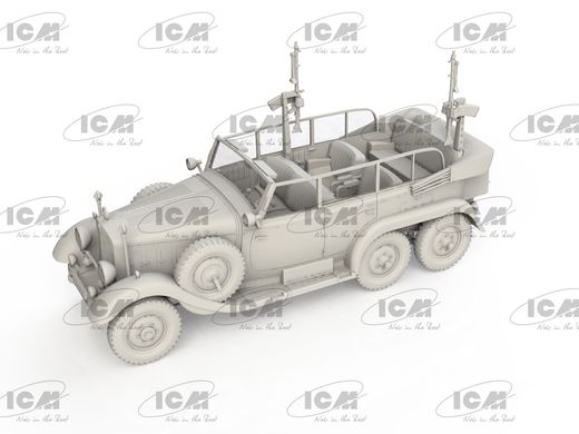 Сборная модель 1/72 Тип G4 Partisanenwagen из MG 34, немецкий автомобиль 2 Мировой войны ICM 72473