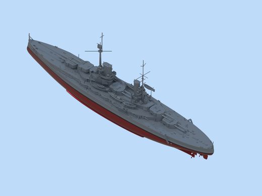 Сборная модель 1/700 König, Немецкий линейный корабль, полный корпус или по вотерлинию ICM S.014