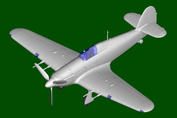 Сборная модель 1/48 британского одномоторного истребителя Hurricane Mk. II C HobbyBoss 81778