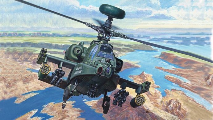 Модельний набір для початківців 1:72 AH-64D Longbow Apache Italeri 71080