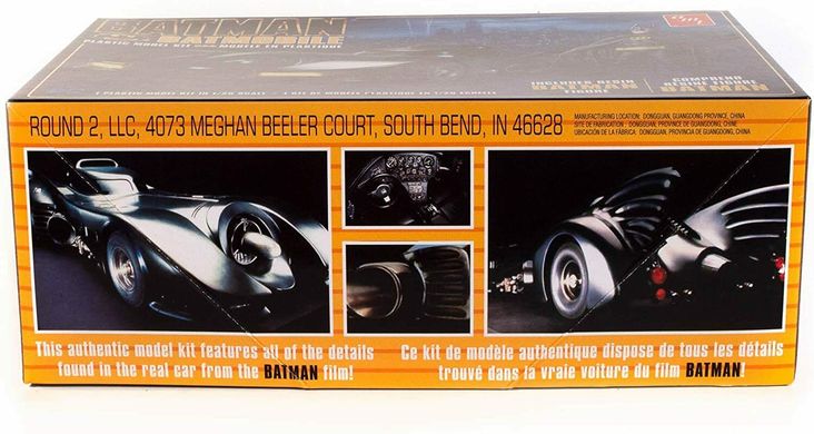 Сборная модель автомобиля Batmobile Includes Resin Batman Figure Model Kit AMT 01107 1/25