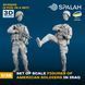 Набір фігур 1:35 американські військові в Іраку (2 шт.) SPALAH 35235