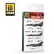 Set of acrylic paints Cold War Volume 1 Soviet fighters Cold War Soviet Fighters Colors Ammo Mig 7240