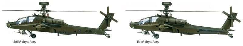 Модельный набор для начинающих 1:72 AH-64D Longbow Apache Italeri 71080