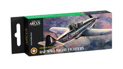 Набір акрилових фарб RAF WW2 Night Fighters Arcus A3005