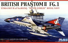 Assembled model 1/72 aircraft British Phantom II FG.1 Fujimi 72272