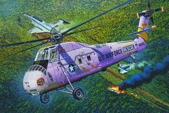 Assembled model 1/48 helicopter HH-34J USAF Combat Rescue Trumpeter 02884