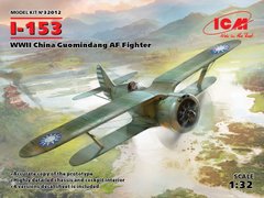 Сборная модель 1/32 самолет I-153, Истребитель ВВС Китая 2СВ ICM 32012