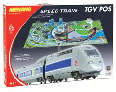 Модель 1/87 Железная дорога TGV POS с рельефом 2,85 м MEHANO T111