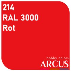 Эмалевая краска Red (красный) ARCUS 214