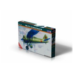 Assembled model 1/72 aircraft PZL P-7 In Soviet Hands MisterCraft B-38