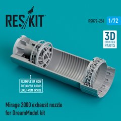 Scale Model Mirage 2000 Exhaust Nozzle for DreamModel Kit (3D Print) (1/72) Reskit RSU72-0256, In stock