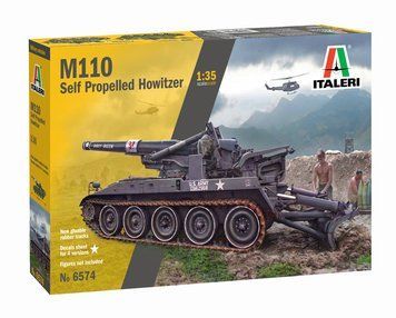 Assembly model 1:35 M110A1 self-propelled gun Italeri 6574