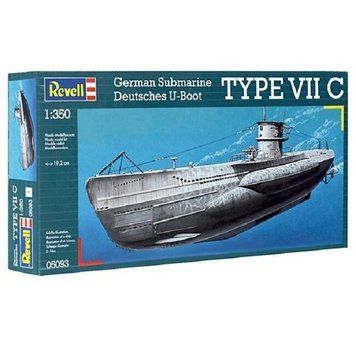 Збірна модель 1:350 підводний човен U-Boot Typ VIIC Revell 05093