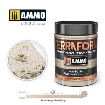 Паста для імітації річкового піску TERRAFORM River Sand Ammo Mig 2174