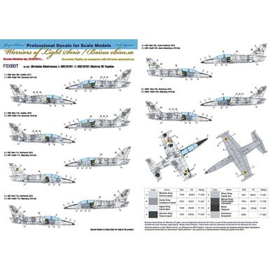 Декаль 1/48 Ukrainian Digital Albatrosses: L-39C/M/M1 Albatros ВПС України. Foxbot 48-052, В наявності