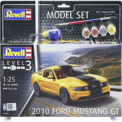 Стартовий набір 1/25 для моделізму автомобіля Model Set 2010 Ford Mustang GT Revell 67046