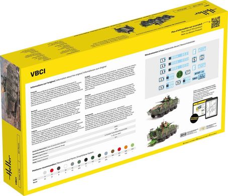 Prefab model 1/35 VBCI infantry fighting vehicle Heller 57147 starter kit