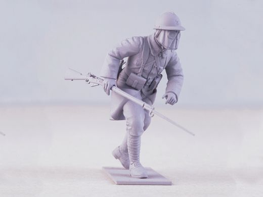 Фігури 1/35 Французька піхота в протигазах (1918 р.), (4 фігури) ICM 35696