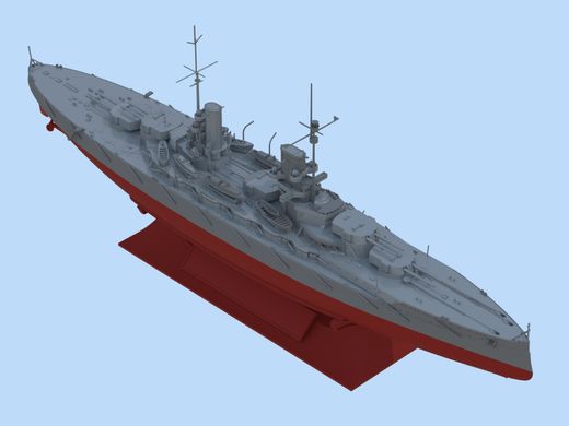 Assembled model 1/700 "Groβer Kurfürst" (full hull and waterline), German battleship 1