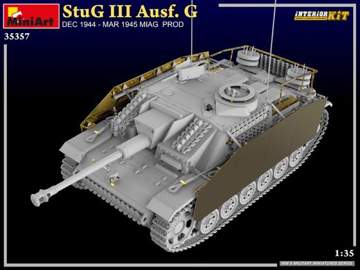 Сборная модель 1/35 САУ StuG III Ausf. G Декабрь 1944 - Март 1945 г. Miag Prod. Интерьерный комплект