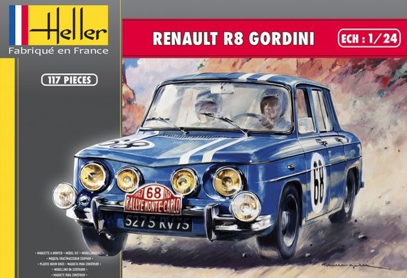Сборная модель автомобиля Renault R8 Gordini Heller 80700 1:24