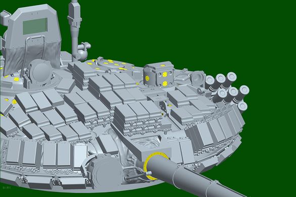Сборная модель 1/35 танк T-72B1 MBT Trumpeter 09555