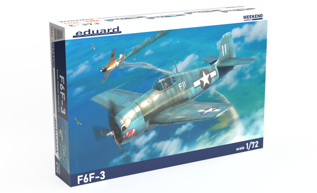 Збірна модель 1/72 літак F6F-3 Weekend edition Eduard 7457