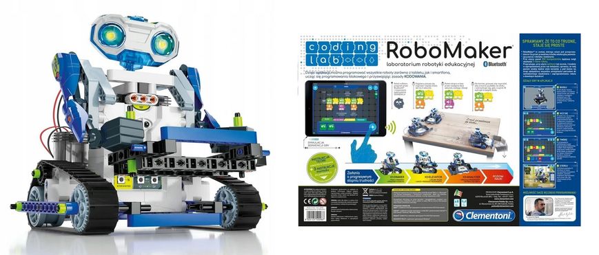 Лабораторія робототехніки RoboMaker Стартовий набір 3 в 1 Clementoni 50098