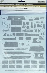 Decal 1/35 Panther Sd Kfz 171 Ausf A Early Production Zimmerite Effect Decal Meng SPS-077, In stock