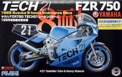 Сборная модель 1/12 мотоцикл Yamaha FZR750 TECH21 Racing Suzuka 1985 Fujimi 14131