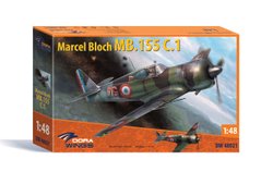 Assembled model 1/48 plane Bloch MB.155C.1 DW 48021