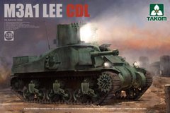 Сборная модель 1/35 американский танк US Medium Tank M3A1 LEE CDL Takom 2115