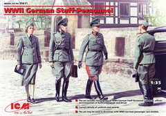 Фігури 1/35 Німецький штабний персонал часів Другої світової війни, (4 фігури) ICM 35611