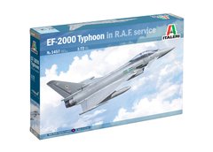 Збірна модель 1/72 літак Eurofighter EF-2000 Typhoon R.A.F. Service Super Decal Italeri 1457