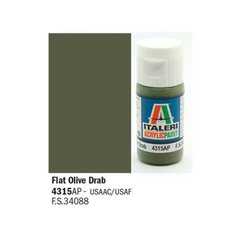 Акриловая краска оливкового масла Flat Olive Drab 20ml Italeri 4315
